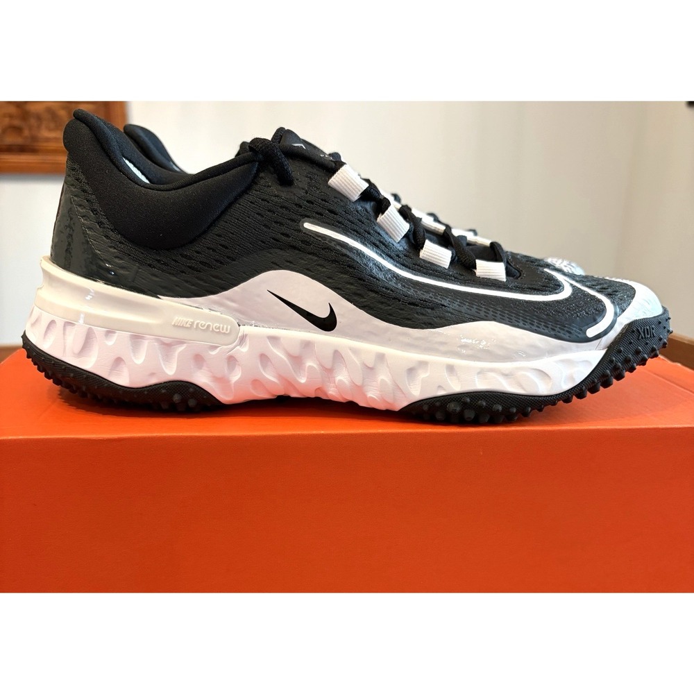 Nike Alpha Huarache Elite 4 TF Turf Softball Shoes DV0496-010 Womens 8.5